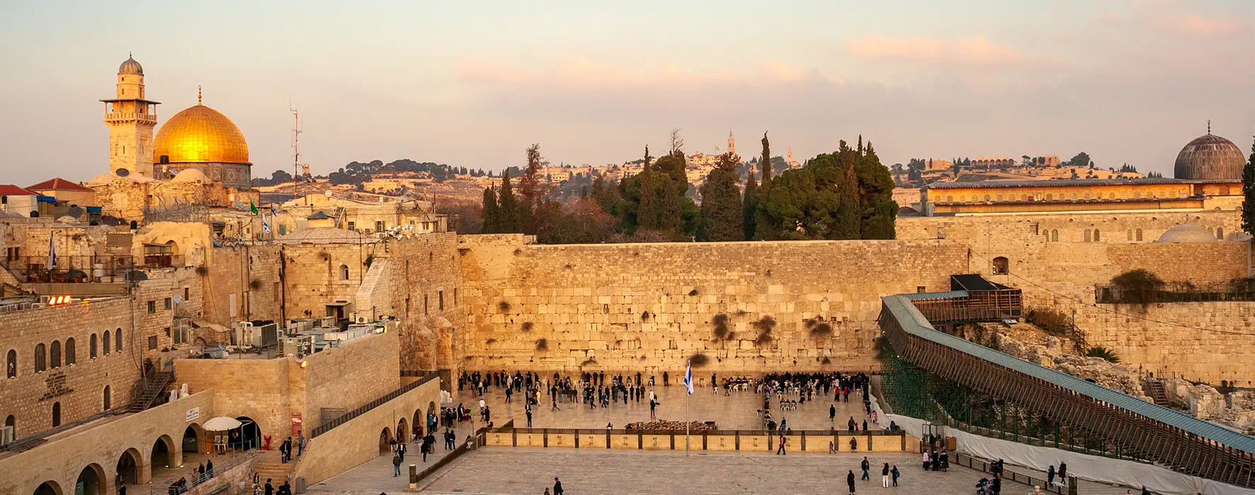 An aerial photo of Jerusalem.